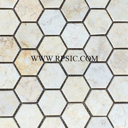 MH-35L HEXAGON SUNNY BEIGE 2 IN - Mosaic Tile