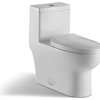 Contour 1-piece 0.8 GPF/1.28 GPF High Efficiency Dual Flush Toilet