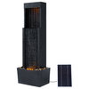Athena 38 inch Solar Fountain with LED Lights
