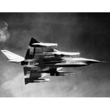 Low Angle View Of A Fighter Plane In Flight B-58 Hustler Print