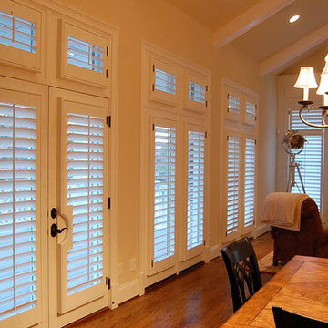 Interior shutters with 3 1/4" louvers