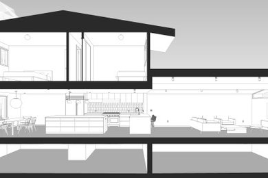 Minimalist home design photo in Seattle