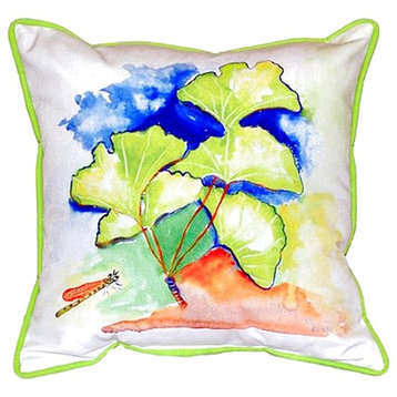Ginko Leaves Extra Large Zippered Pillow, 22"x22"