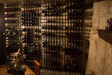 Example of a classic wine cellar design in Atlanta