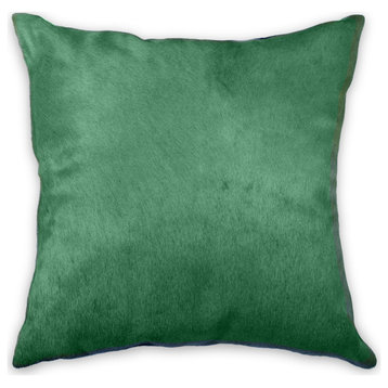 18"x18" Torino Verde Cowhide Pillow