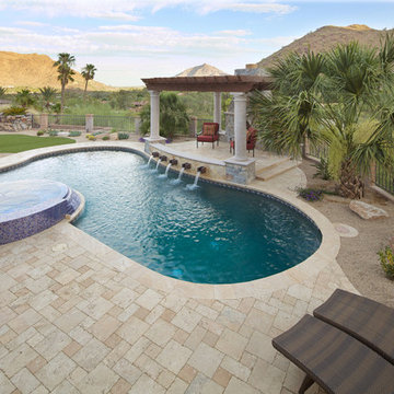 Exquisite Large, Lush Entertaining Backyard Redesigned in Paradise Valley
