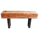eastmantribe - Pine Wood Sitting Bench - The Pine Sitting Bench is made from….you guessed it, Pine wood, sanded to a super smooth surface, fabricated steel legs, and mineral oil finish.  A bit of a smaller for print than our Douglas Fir benches, the Pine Sitting Bench fits nicely in tight spots of any house.