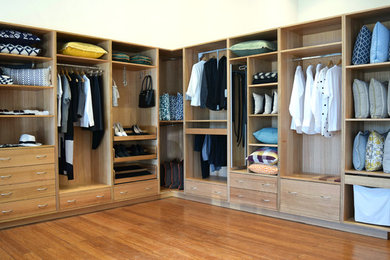 Large modern storage and wardrobe in Brisbane.