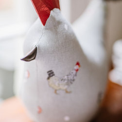 Sophie Allport Doorstop - Hen - Decorative Pillows