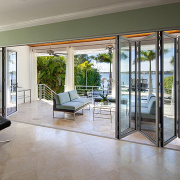 Sunset Views Framed by NanaWall Acoustical Glass Walls