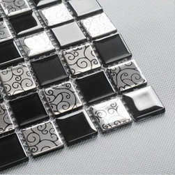 2013 New glass stone metal blend mosaic tile for bathrooms CTN0009 - Mosaic Tile