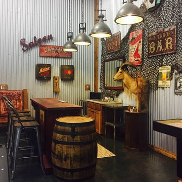Industrial & Rustic Man Cave/Hunting Garage
