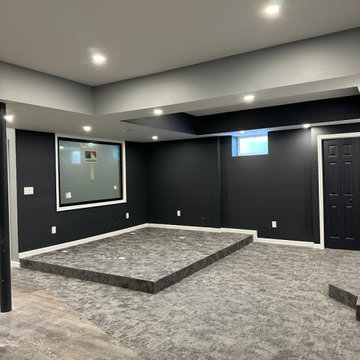 Custom Home Theater Basement Renovation