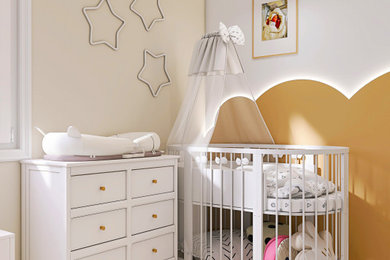 Exemple d'une chambre de bébé asiatique.
