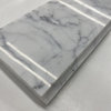 Carrara White Marble Venato Carrera Baseboards Trim 5"x12" Polished, 1 piece