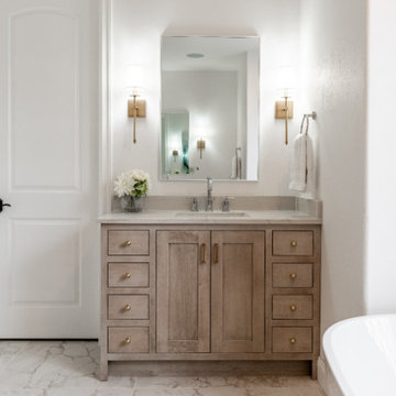 Delafield Elegance: Glass Doors & Black Islands