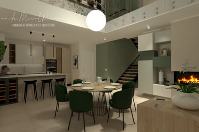 Idee per un ingresso o corridoio moderno di medie dimensioni