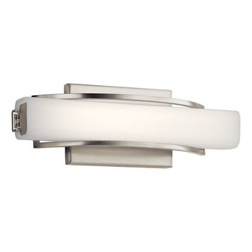 elan Rowan 13" LED Linear Bath Vanity Light 83761 - Brushed Nickel