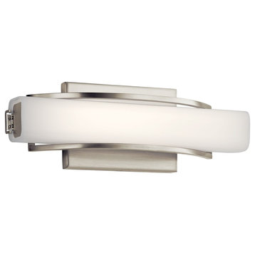 elan Rowan 13" LED Linear Bath Vanity Light 83761 - Brushed Nickel