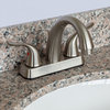 Cherry Bathroom Vanity 48", Burlywood Granite Top, Faucet LB5B