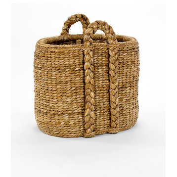 Oval Palm Leaf Hearth Basket