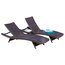 GDF Studio Lakeport Outdoor Adjustable Chaise Lounge Chairs, Set of 2