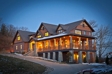 Arts and crafts gable roof photo in Cincinnati
