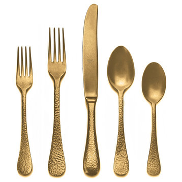 5-Piece Place Setting Epoque, Pewter Oro