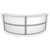 OFM Marque Series Double Unit Curved Reception Desk in White