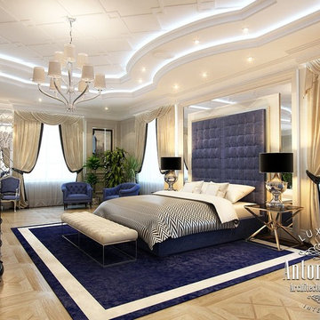 Master bedroom from Antonovich Design