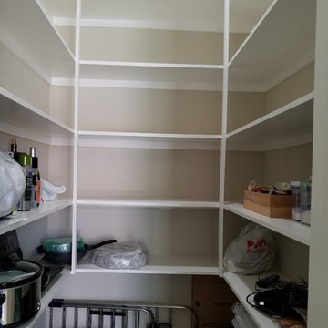Lam White Melamine Pantry Shelving - Garden Grove