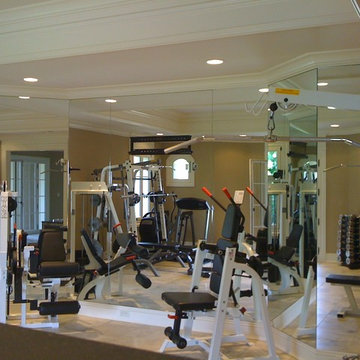 Basement Gym Mirrors