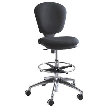 Safco Metro Extended Height Drafting Chair in Black