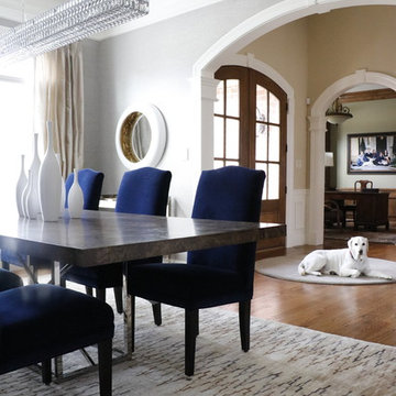 Ladue Living + Dining Modern Chic Setting