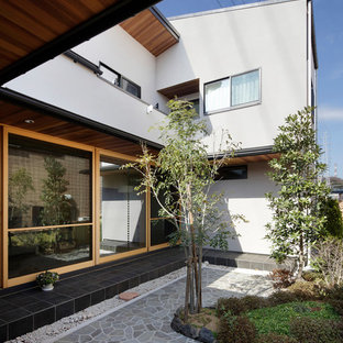 他の地域のモダンスタイルのおしゃれな整形庭園 (半日向) の写真