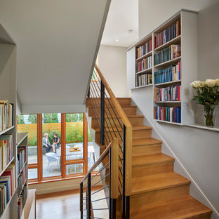 Staircase Bookshelf Houzz