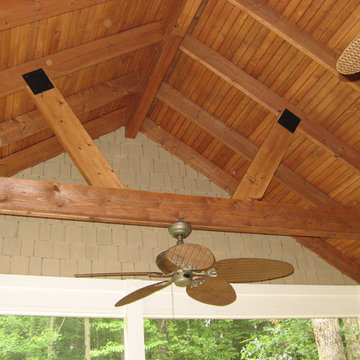 Screen Porch with Fireplace