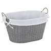 Woven Laundry Basket With Handles and Liner