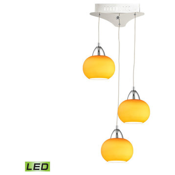 Ciotola 3-Light LED Pendant, LCA403-8-15