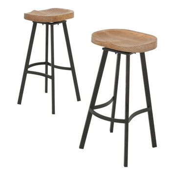 Rustic Bar Stools And Counter, Best Bar Stool Height For 45 Inch Counter
