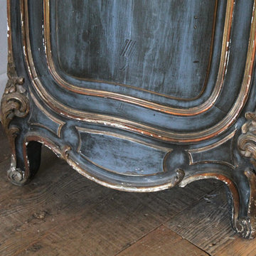 19th Century Louis XV Style French Polychromed Armoire