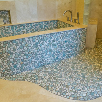 Pebble Tile Installation Photos