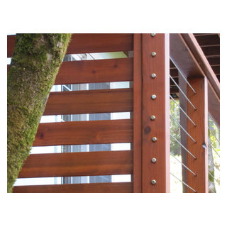 Cable Rail Wood Post and Rail - Contemporary - Seattle - by Stainless ...