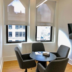 Manual Solar Office Shades - Roller Shades
