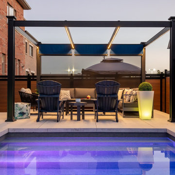 Modern Design Brightens Small Backyard