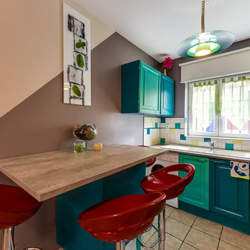 La cuisine d'un appartement à Argeles sur mer dans le 66