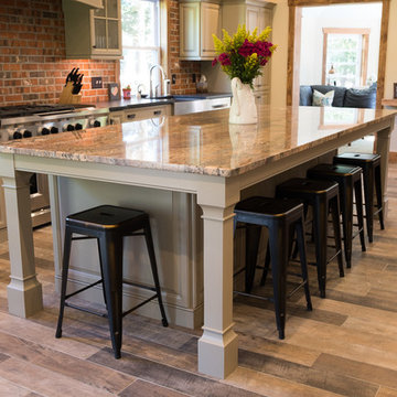 Sandstone painted kitchen