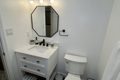 Octagon Mirror Bathroom