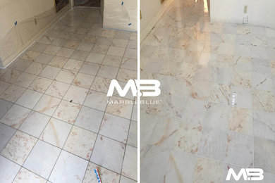 Marble Polishing in Manhattan, New York.