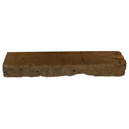 Rustic Display And Wall Shelves  24"X6"X3" Distressed Shelf, Without Brackets